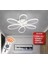 Luxor Oturma Odası,Salon,Yatak Odası İçin 60 cm Beyaz Kasa 3 Renk Kumandalı LED Avize 2