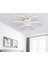 Luxor Oturma Odası,Salon,Yatak Odası İçin 60 cm Beyaz Kasa 3 Renk Kumandalı LED Avize 3