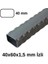 40X60X1.5 mm Izli Ferforje Profil (3 Metre) 2
