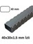 40X30X1.5 mm Izli Ferforje Profil (3 Metre) 2