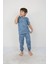 Isob Mavi Atary Desenli %100 Pamuk Erkek Çocuk Kısa Kollu Pijama Takımı 8-13 Yaş 41502-M 1
