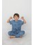 Isob Mavi Atary Desenli %100 Pamuk Erkek Çocuk Kısa Kollu Pijama Takımı 8-13 Yaş 41502-M 2