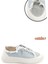 Kadın Mavi Kot Triko Taşlı Comfort Dolgu Taban Sneaker 1