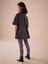Kız Çocuk Karakter Desen Baskılı Oversize T-Shirt ve Renkli Desenli Tayt Alt Üst Takım 2