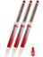 Kırmızı Pilot Kalem 3 Adet Uniball Eye Needle 0.7 mm Iğne Uçlu Pilot Kalem UB-187S Iğne Uçlu Likit Mürekkep Pilot Kalem 1