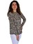 Kadın Batik Baskılı Düğmeli Viscon Bluz BGL-ST04269 3