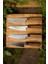 4'lü El Yapımı, Şef Bıçağı Seti Nakiri,kiritsuke,gyuto,santoku Japon Modelleri Ahşap Sap,epoksi Önlü 1