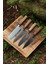 4'lü El Yapımı, Şef Bıçağı Seti Nakiri,kiritsuke,gyuto,santoku Japon Modelleri Ahşap Sap,epoksi Önlü 2