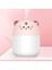 Rgb Ledli Taşınabilir Hava Nemlendiricisi Kedi Tasarımlı Buhar Makinesi (Pembe) 1