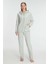 Aria's Closet Pamuklu Homesuit Kapüşonlu Fermuarlı Ev Giyim Pijama Takımı 1