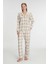 Aria's Closet Pamuklu Uzun Kol Gömlek Pantolon Pijama Takımı 2