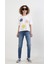 Ekru Çiçek Nakışlı Tshirt 2