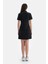 Siyah Kadın Modal Karışımlı Kısa Kollu Elbise 2