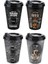 Kahve Bardağı - Kapaklı Desenli 650 ml - 1 Adet 4