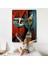 Pablo Picasso Tarzı - Soyut Renkli Kedi TABLO-7370 5