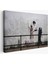 Bansky'nin Küçük Kız Çocuğunu Arayan Polis Isimli Çalışması Kanvas TABLO-5010 1