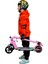 S5 Elektrikli Çocuk Scooter - 130W, LED Işıklı, Amortisörlü (Dizlik ve Dirseklik Hediyeli) 2