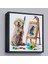 Çerçeveli Ressam Yavru Köpek Dekoratif Kanvas TABLO-5845 3