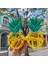 Tropikal Hawaii Ananas Şekilli Parti Gözlüğü 9.5 x 14 cm - MCT9942-3341 4