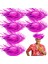 Tropikal Parti Pembe Fuşya Hasır Hawaii Şapkası 13 x 36 cm - MCT1404-6663 2