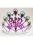 Gümüş Renk Happy Birthday Yazılı Doğum Günü Tacı 60 cm - MCT4987-7027 1