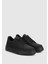 Siyah Deri Erkek Sneaker 2
