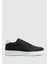 Siyah Deri Erkek Sneaker 1