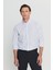 %100 Pamuk Oxford Comfort Fit Rahat Kesim Düğmeli Yaka Çizgili Gömlek 1