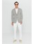 360 Her Yöne Esneyen Pamuklu Slim Fit Dar Kesim Armürlü Blazer Ceket 2
