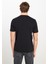 Regular Fit Grafik Bas Siyah Erkek Kısa Kol T-Shirt 5