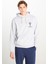 Loose Fit Rahat Kesim Kapüşonlu Gri Melanj Sweatshirt 1