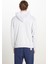 Loose Fit Rahat Kesim Kapüşonlu Gri Melanj Sweatshirt 5