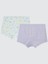 Kız Çocuk 2'li Boxer Set 2-10 Yaş Lila 2