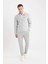 Slim Fit Dar Kesim Dik Yaka Fermuarlı Mont D7534AX25SP 2