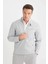Slim Fit Dar Kesim Dik Yaka Fermuarlı Mont D7534AX25SP 4