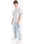 Oversize Geniş Kalıp Bisiklet Yaka Basic Düz Kısa Kollu Tişört E6885AXNS 2