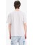 Oversize Geniş Kalıp Bisiklet Yaka Basic Düz Kısa Kollu Tişört E6885AXNS 4