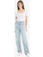 Slim Fit Dar Kesim Bisiklet Yaka Basic Düz Fitilli Kaşkorse Kısa Kollu Beyaz Tişört F0684AX25SP 2