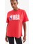 Defactofit Nba Wordmark Oversize Fit Bisiklet Yaka Baskılı Sporcu Kısa Kollu TIŞÖRT V9082AZ25SP 5