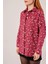 Eskitme Görünümlü Denim Bordo Gömlek 3