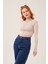 Ters Dikişli Basic Krem Body Bluz 1
