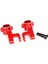 Rc Araba Yükseltme Ön Direksiyon Kupası Seti Arrma 1/10 Gorgon 4x2 2WD Gorgon Canavar Kamyon Rc Araba Yükseltme Parçaları Kırmızı (Yurt Dışından) 3