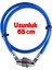 Şifreli Bisiklet Halat Zincir Kilidi 65 cm Çelik Kilit Çap 7 mm Ø Hırsız Önleme Güvenlik 1 Adet 5