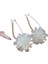 Lüks Kristal Çiçek Püskül Damla Küpe Kadınlar Için Parlak Zirkon Opal Uzun Dangle Küpe Kızlar Parti Düğün Takı Hediye Metal RENK:ER22Y0906 (Yurt Dışından) 1