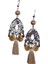 Lüks Kristal Çiçek Püskül Damla Küpe Kadınlar Için Parlak Zirkon Opal Uzun Dangle Küpe Kızlar Parti Düğün Takı Hediye Metal RENK:ER22Y1899 (Yurt Dışından) 1