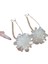 Lüks Kristal Çiçek Püskül Damla Küpe Kadınlar Için Parlak Zirkon Opal Uzun Dangle Küpe Kızlar Parti Düğün Takı Hediye Metal RENK:ER22Y1440 (Yurt Dışından) 1