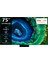 75C855GTV 75'' 189 Ekran Uydu Alıcılı 4K Ultra HD Smart Google QLED TV 1