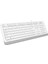 FK10 USB Kablolu Multimedia Klavye Beyaz 2