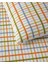 Color Grid Kolay Ütülenir Tek Kişilik Nevresim Takımı 160 x 220 cm Turuncu-Yeşil 5