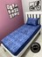 Kumaş Lastikli Çarşaf Seti Tek Kişilik 3 Ebat Gölge Indigo 90 x 190 4